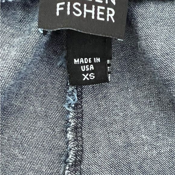 EILEEN Fisher Sz XS Elastic Waist Side ZIP Jeans - Picture 4 of 4